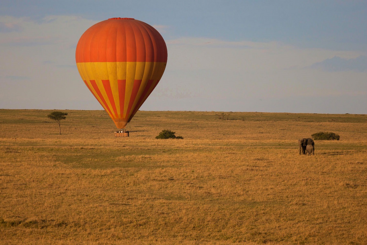 Hete luchtballon Masai Mara Kenia