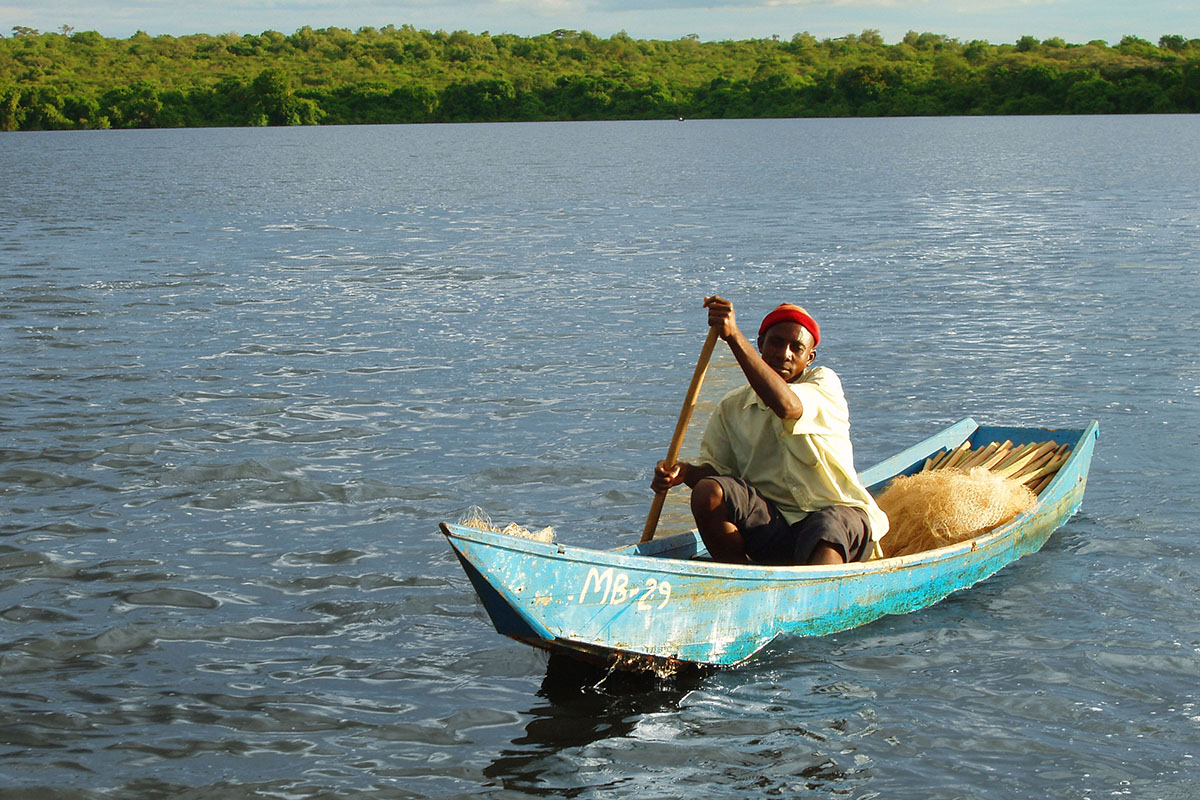 Lake Bunyonyi Oeganda