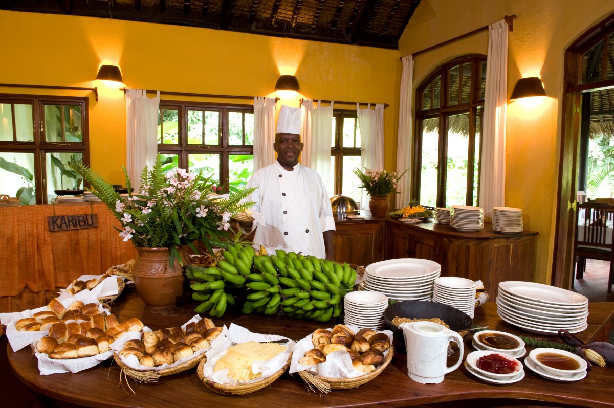 Moivaro Coffee Plantation Lodge ontbijtbuffet