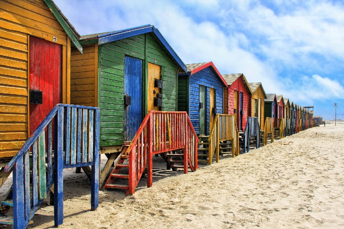 Strandhuisjes Muizenberg Zuid-Afrika